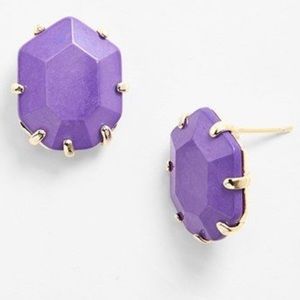 Kendra Scott Morgan Neon Purple Studs
